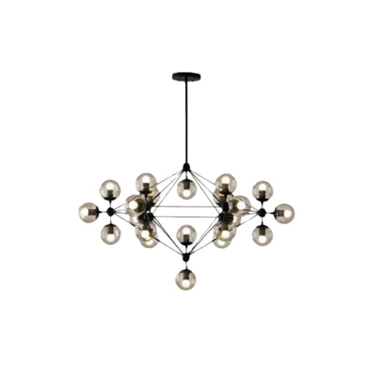 Chandelier – Metal & Glass Chandelier for Living Room