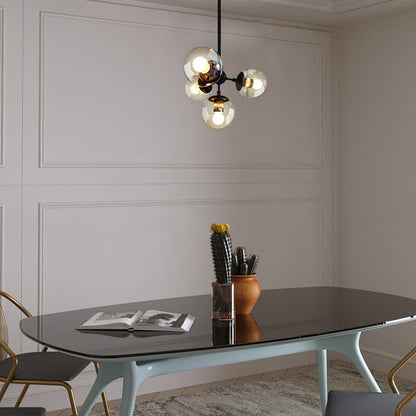 Modern Bubble Cluster Chandelier – Metal  Dining Room