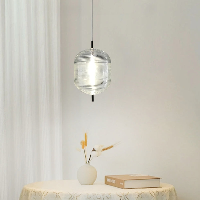 Modern Black Pendant Light Designer Dining Room 24cm