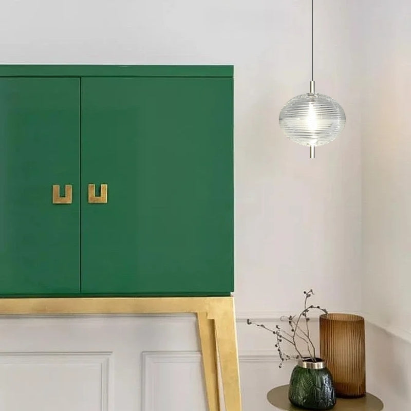Modern Gold Pendant Light Designer Living Room 18cm