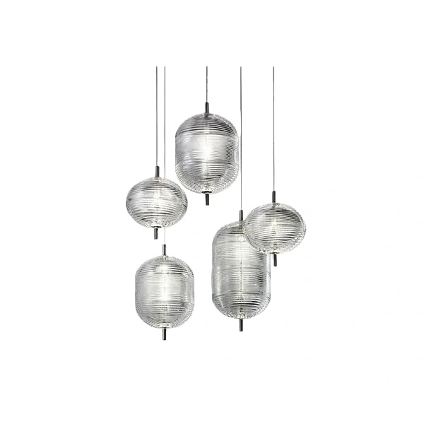 Vetro Modern Glass Pendant Light – Glass in 3 Styles for Dining Room
