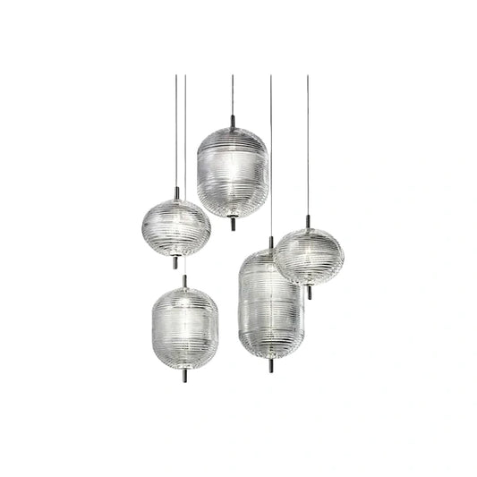 Vetro Modern Glass Pendant Light – Glass in 3 Styles for Dining Room