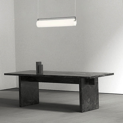  Cylindrical Metal & Acrylic Fixture for Dining Room