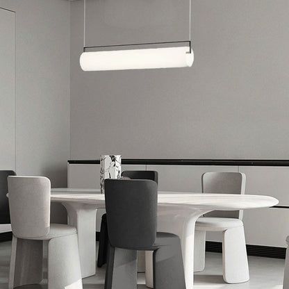  Cylindrical Metal & Acrylic Fixture for Dining Room