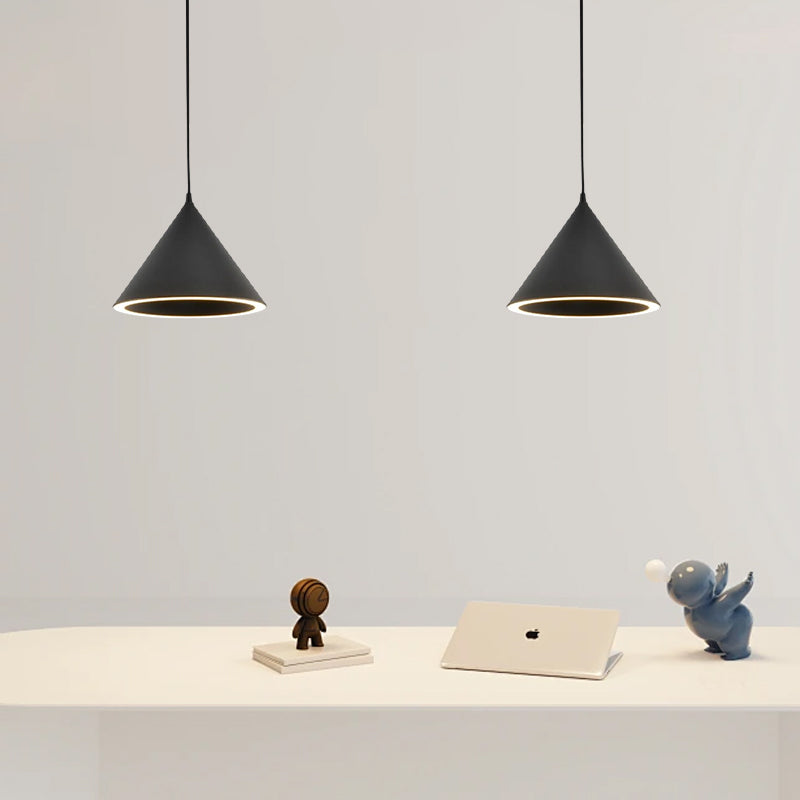 Morandi Black Pendant Light  Funnel Study Room