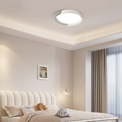Modern Round Flush Mount Ceiling Light – Metal