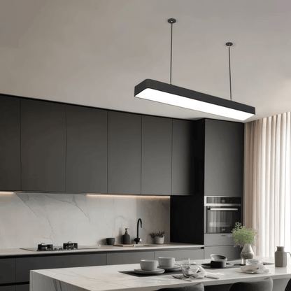 Rectangular Black Pendant Lightfor Kitchen insland