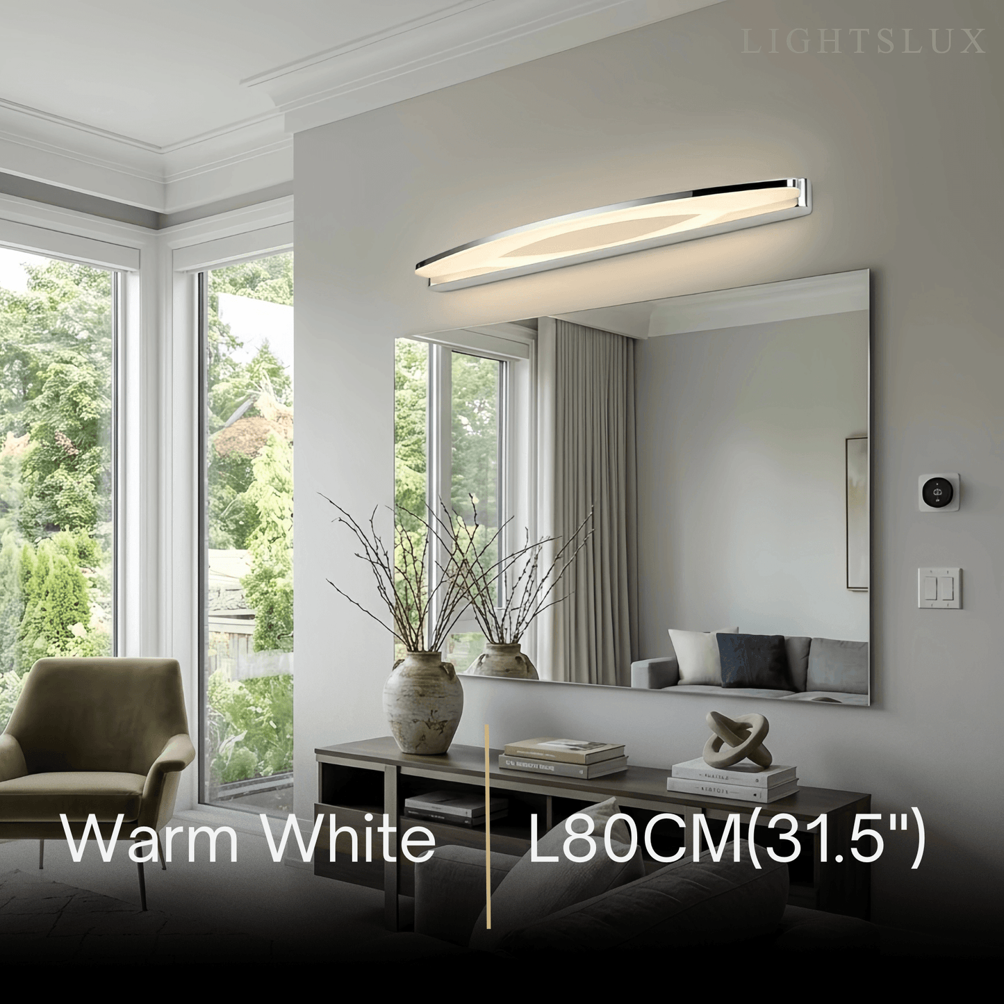 Modern Elliptical Vanity Light 