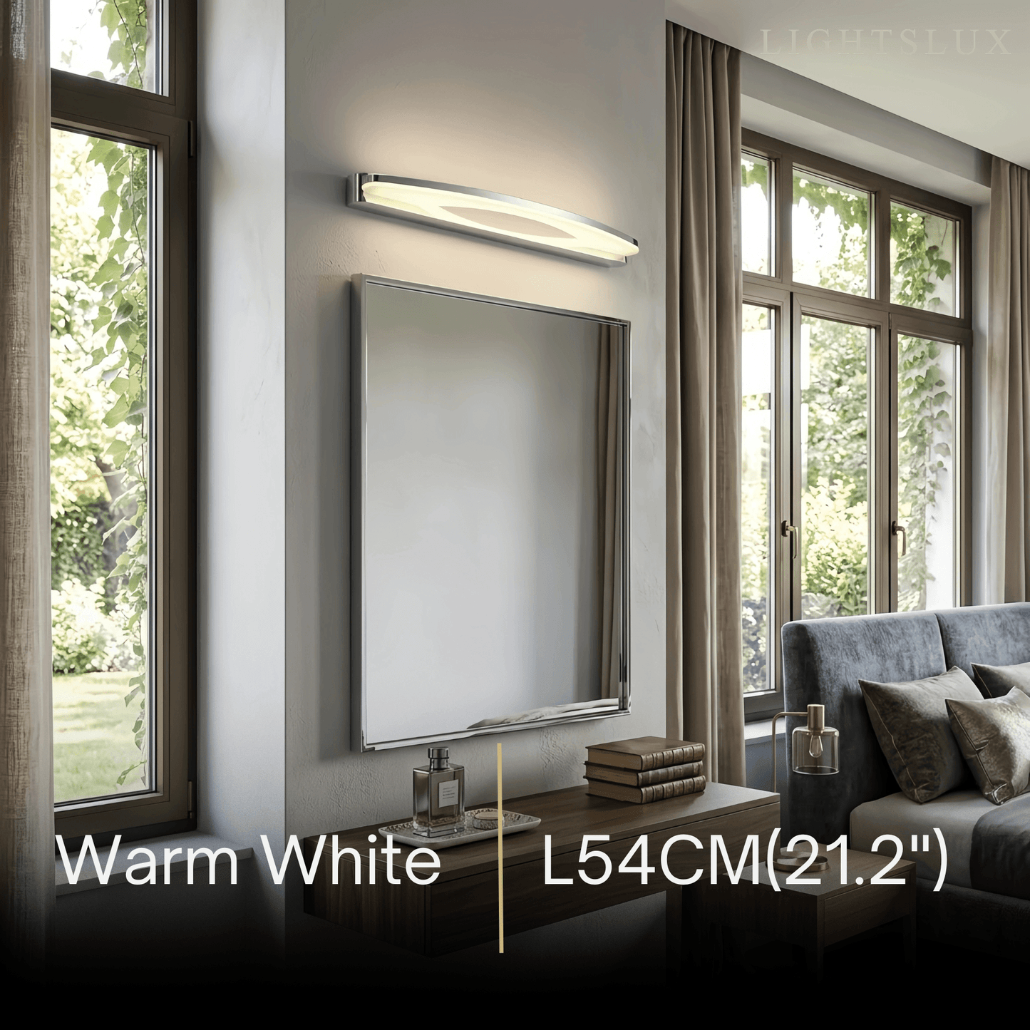 Modern Elliptical Vanity Light 