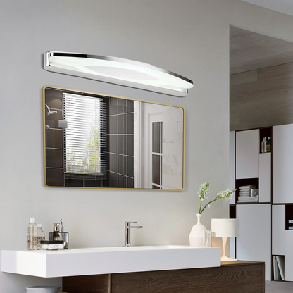 Vanity Light – Chrome Metal & Acrylic Bathroom
