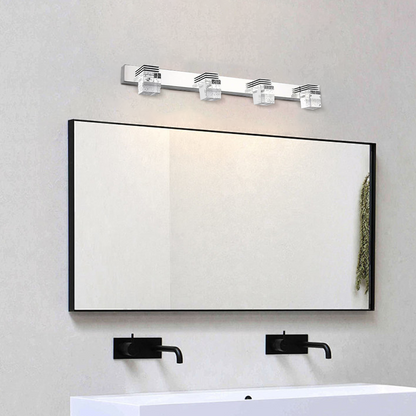 Vanity Light— Crystal & Metal Frame