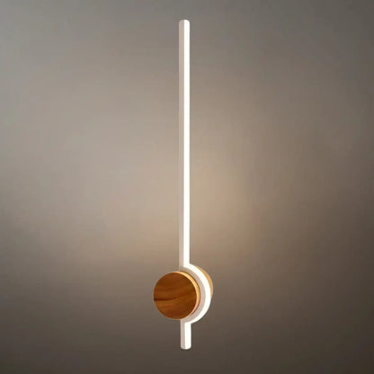 Arcato Nordic Wood & Acrylic Wall Lamp - White/Gold/Black for Dining Room