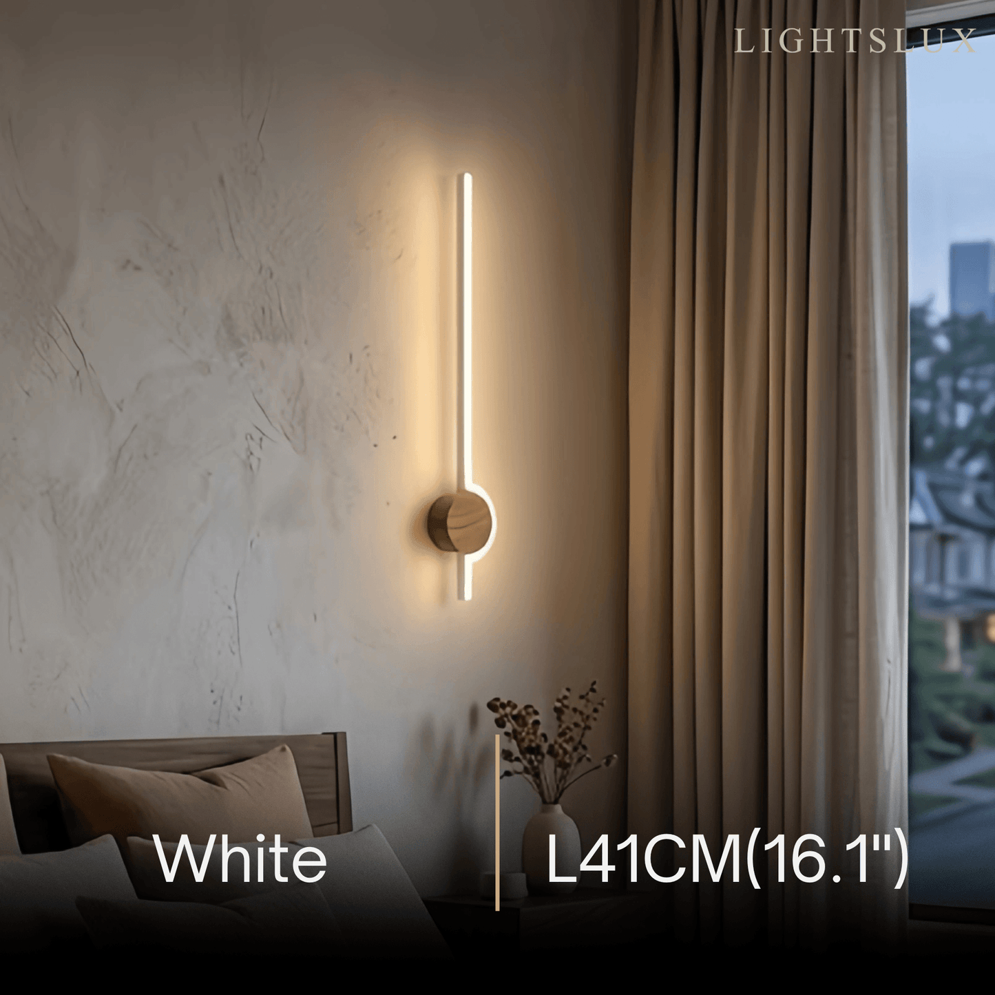 Arcato Nordic Wood & Acrylic Wall Lamp - White/Gold/Black for Dining Room