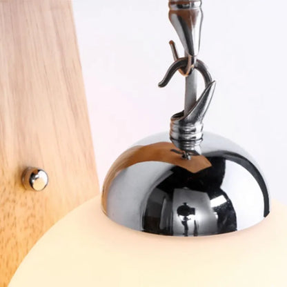 Wall Lamp – Wood & Metal Frame 