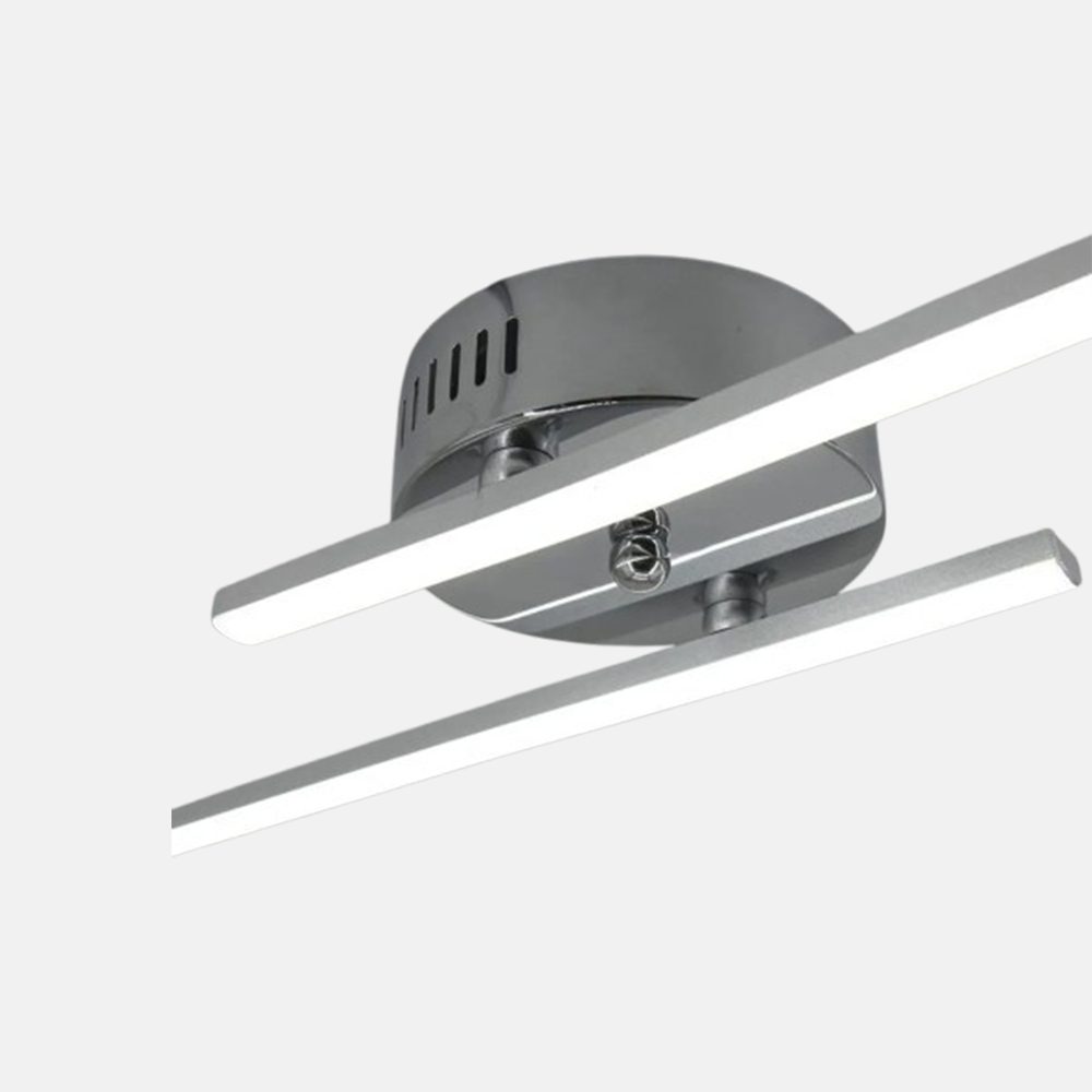 Modern Double Linear Wall Light with Metal