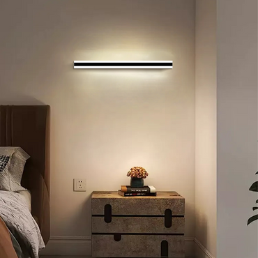 Minimalist Black/White LED Wall Lamp Bedroom