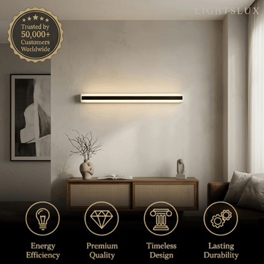 Arcato Minimalist Black LED Wall Lamp 