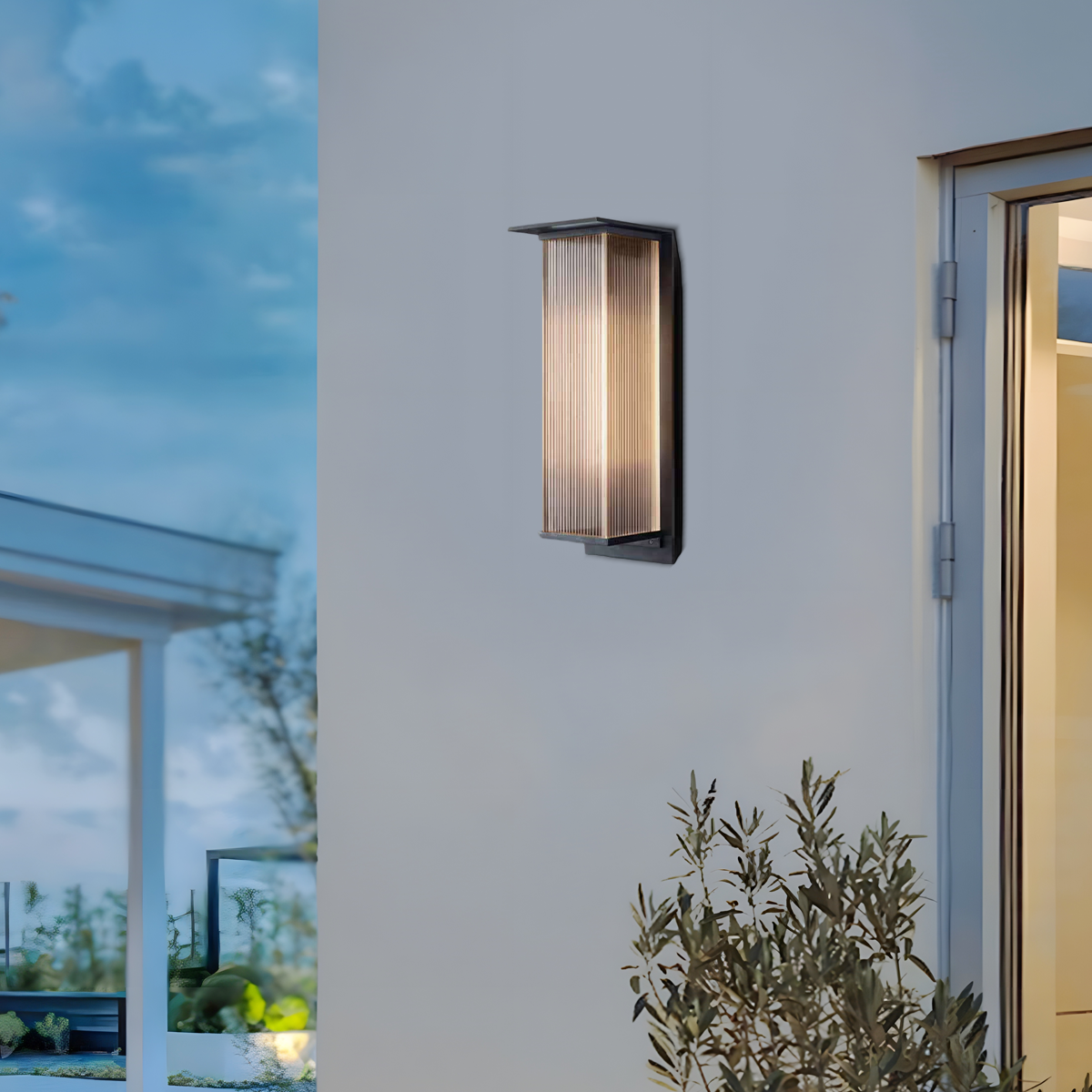 Industrial Rectangular LED Outdoor Wall Lamp