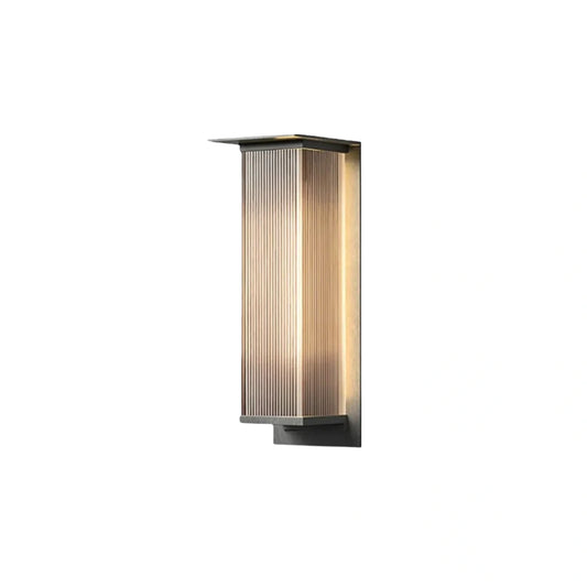 Irondale Industrial Rectangular LED Outdoor Wall Lamp – Waterproof Light for Courtyard