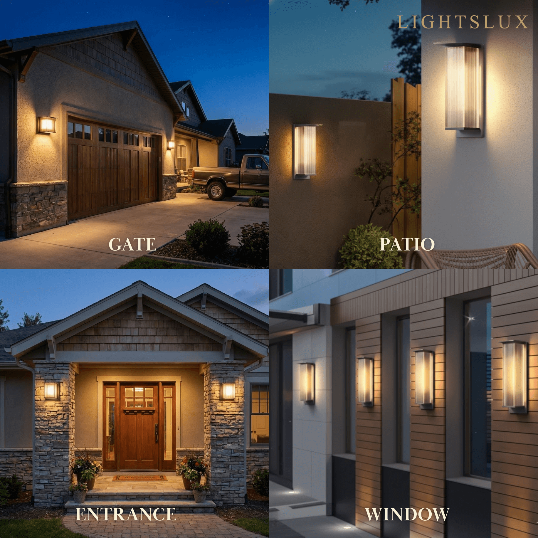 Irondale Industrial Rectangular LED Outdoor Wall Lamp – Waterproof Light for Courtyard