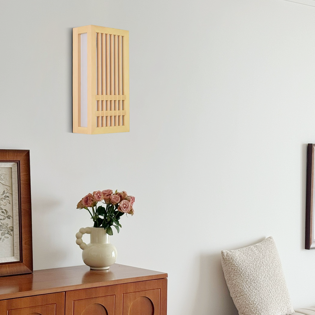  Wall Lamp – Rectangular Log Color for Living Room/Bedroom