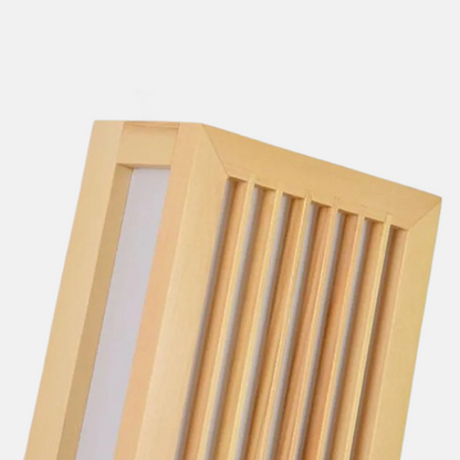 Wood Wall Lamp – Rectangular Log Color