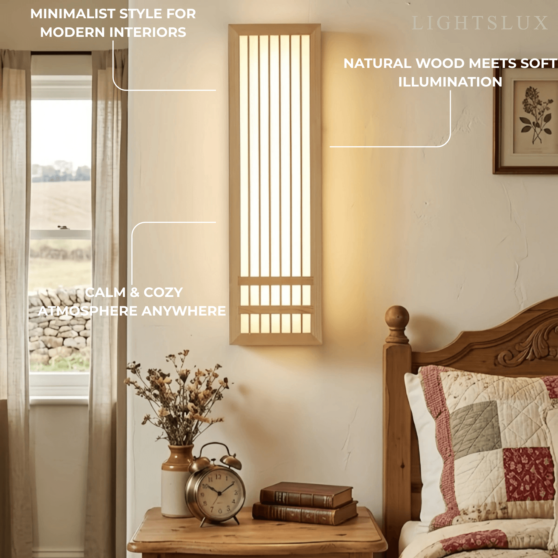 Zenno Modern Wood Wall Lamp