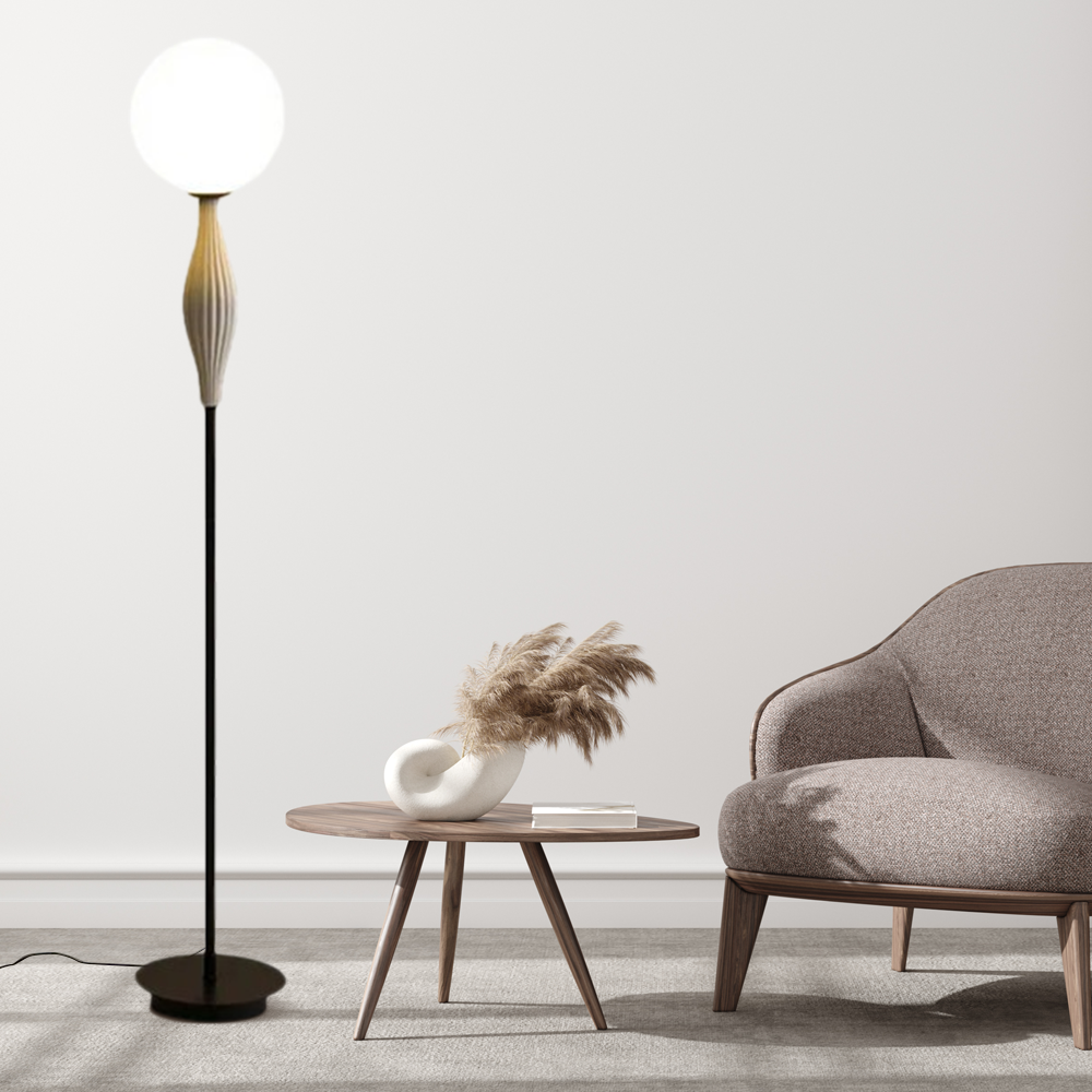 Designer Floor Lamp — Black for Living Room