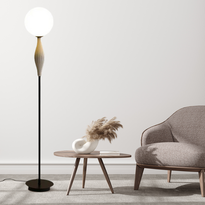 Designer Floor Lamp — Black for Living Room