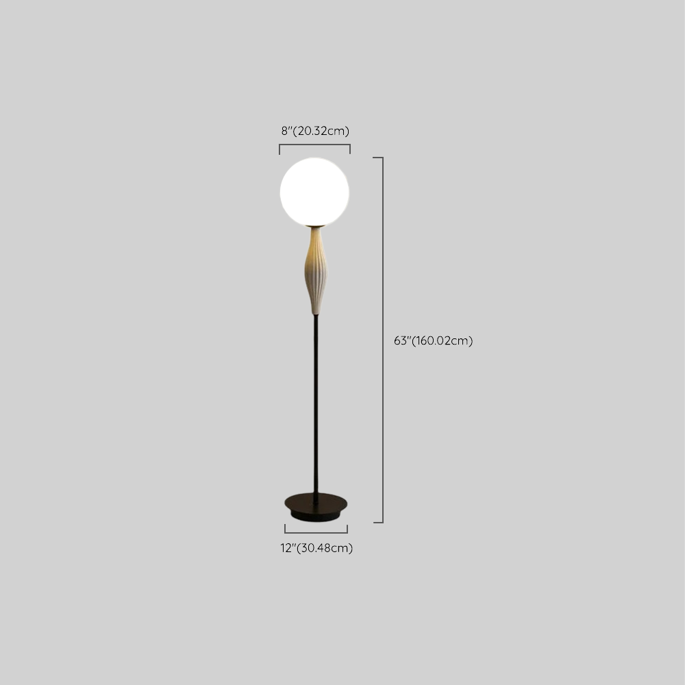 Designer Floor Lamp — Black Dimension