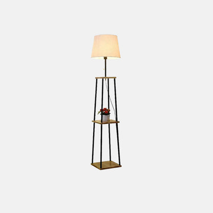 Modern Floor Lamp with Fabric Shade