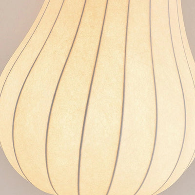 Zenno Japanese Style Floor Lamp with Pear-Shaped 