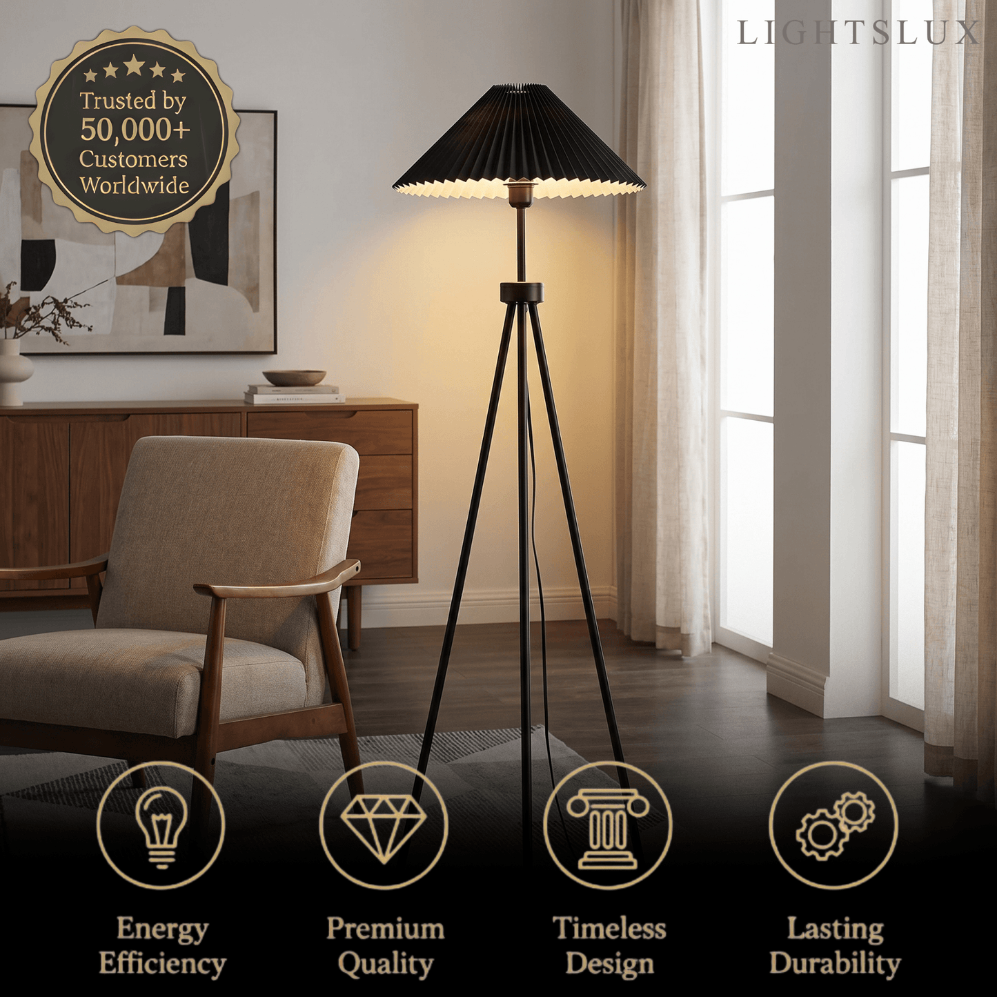 Irondale Modern Floor Lamp