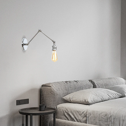 Vintage Minimalist Wall Lamp – Adjustable Tapered Metal