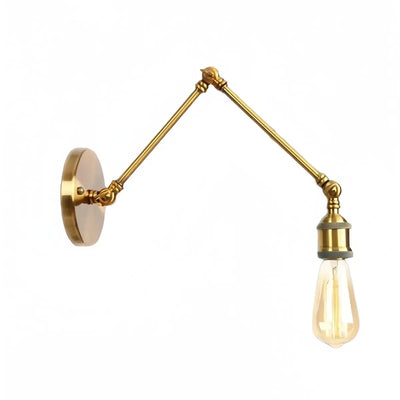 Vintage Minimalist Wall Lamp – Adjustable Tapered Metal