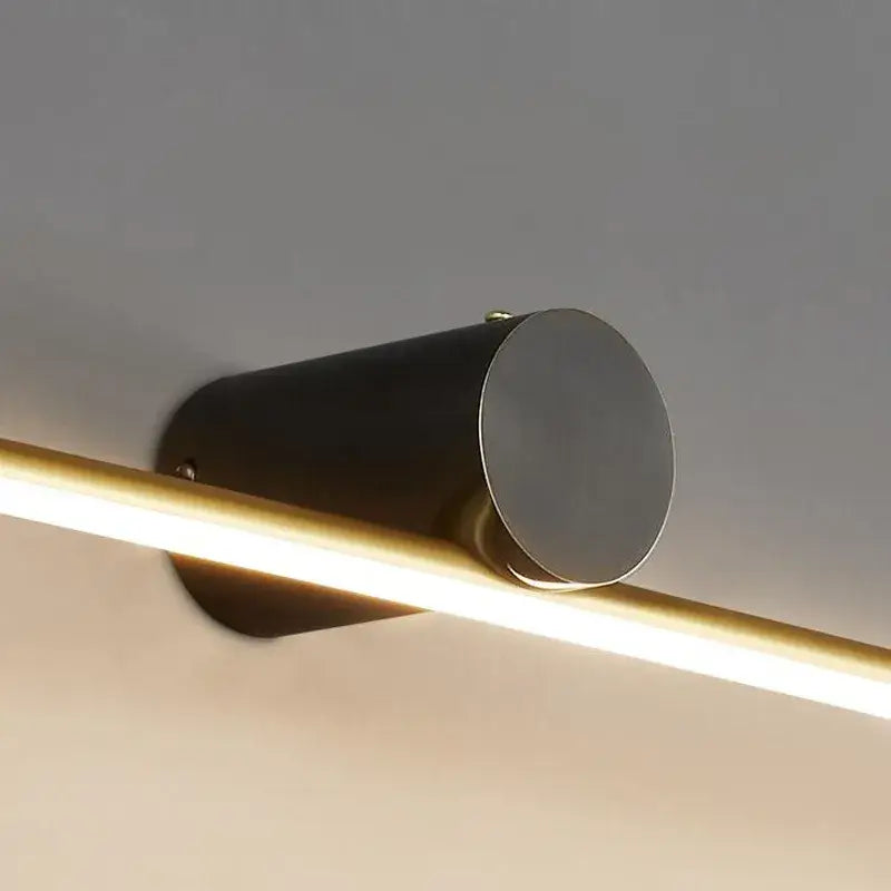 Arcato Minimalist Linear LED Ceiling Light – Black/White Metal for Hallway/Living Room