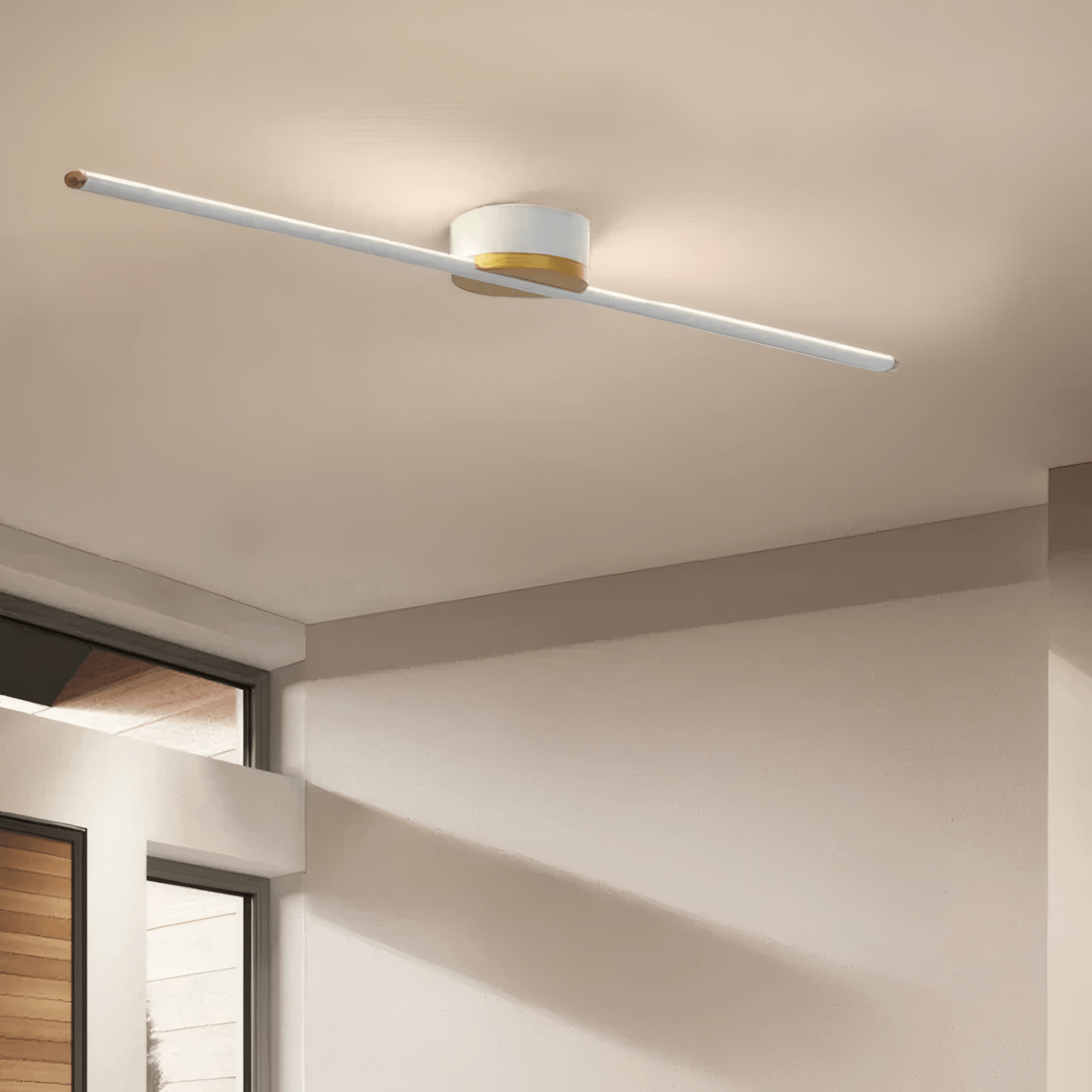 Modern White Ceiling Light Linear Living Room A