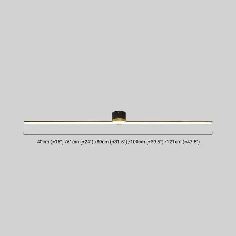 Arcato Minimalist Linear LED Ceiling Light – Black/White Metal for Hallway/Living Room