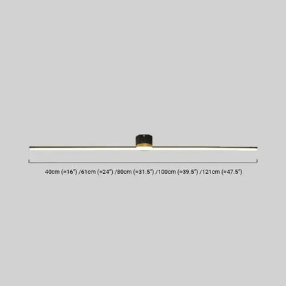 Arcato Minimalist Linear LED Ceiling Light – Black/White Metal for Hallway/Living Room