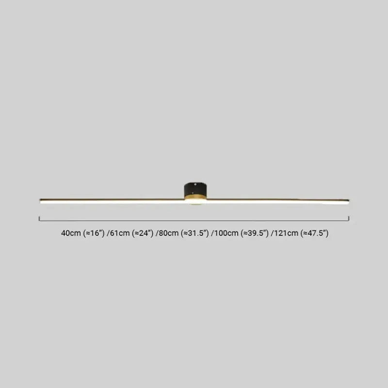 Minimalist Linear LED Ceiling Light Linear Size
