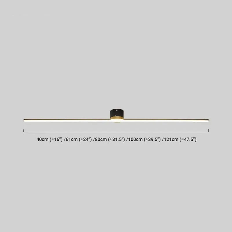 Modern Ceiling Light Linear Size