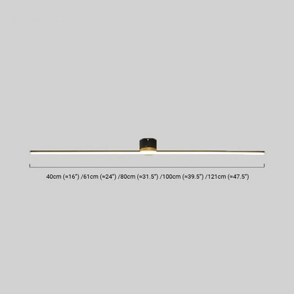 Modern Ceiling Light Linear Size