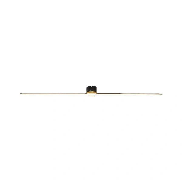 Arcato Minimalist Linear LED Ceiling Light – Black/White Metal for Hallway/Living Room