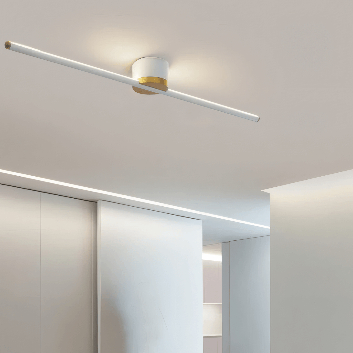 Modern White Ceiling Light Linear Bedroom A