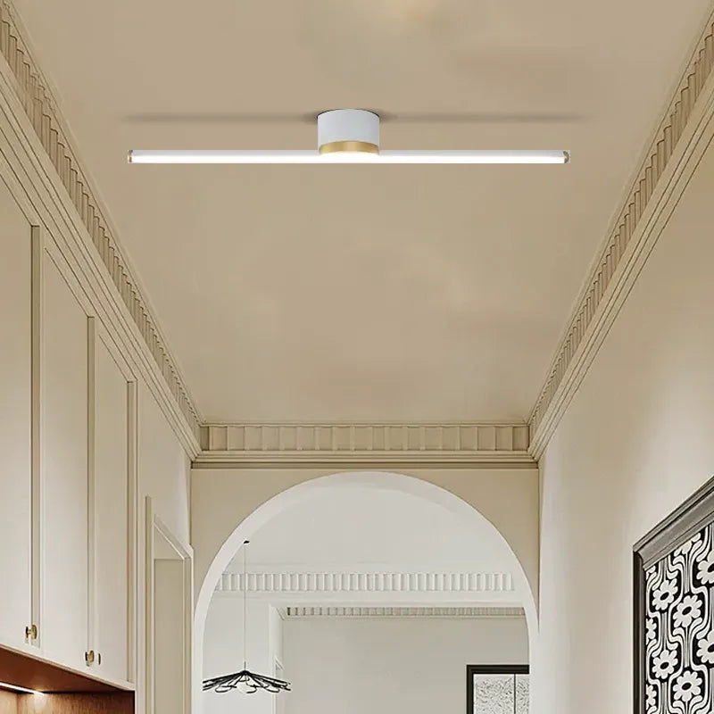 Modern White Ceiling Light Linear for Hallway 40cm B