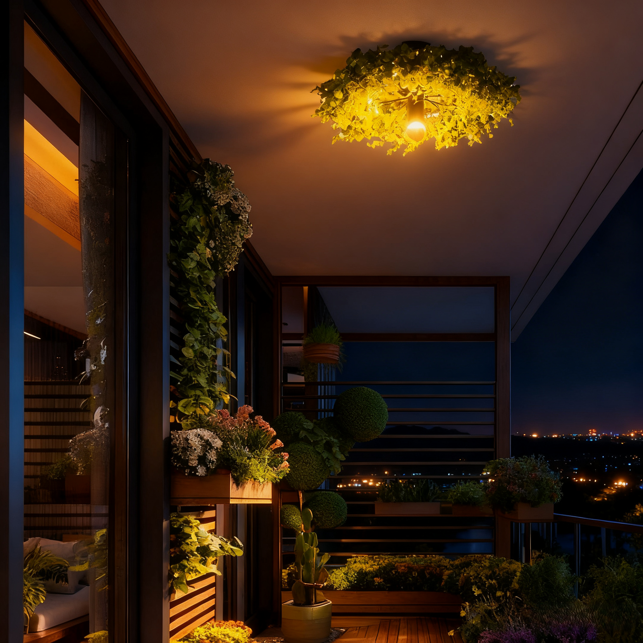 Art Deco Modern LED Ceiling Light  for Balcony