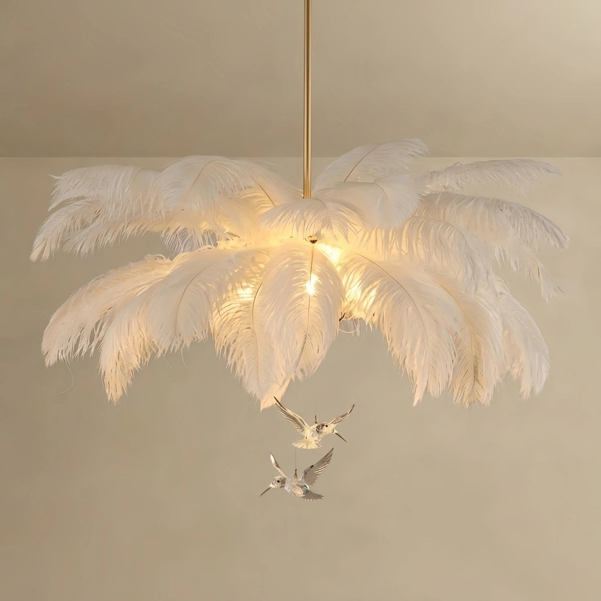 Lunara_Art_Deco_Feather_Chandelier_Elegant_White