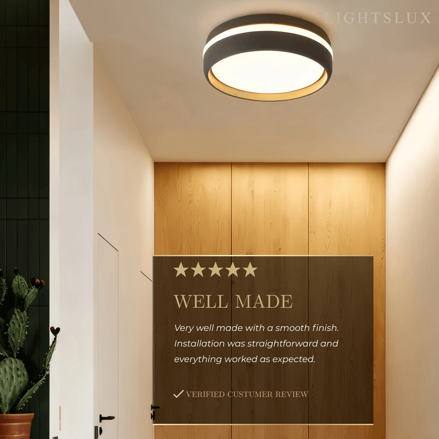 Embrace Modern Round Ceiling Light
