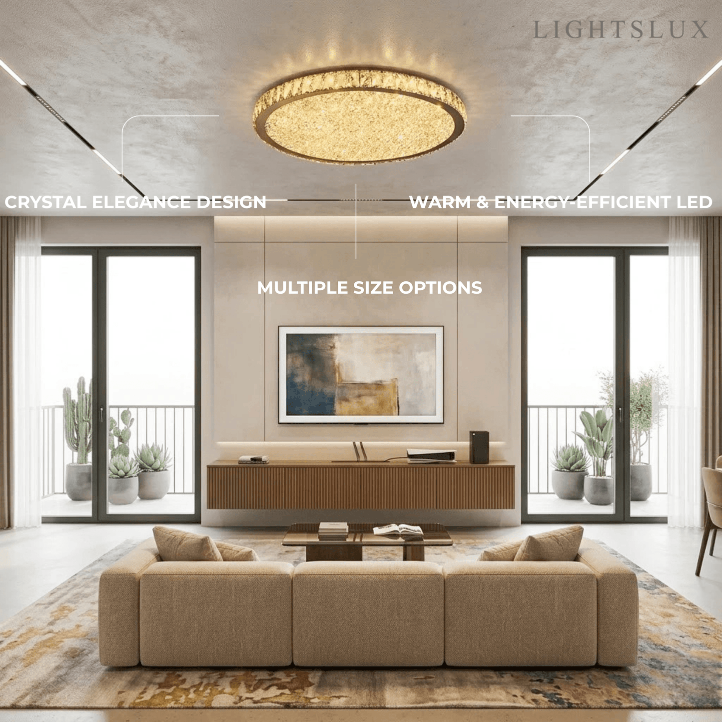 Excelis Royal Round Ceiling Light
