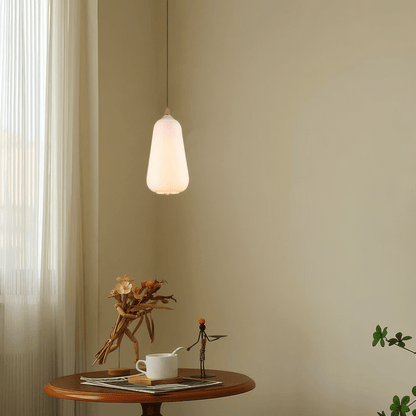 White Pendant Light Glass 